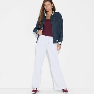 Wild Fable Women's Denim Varsity Jacket